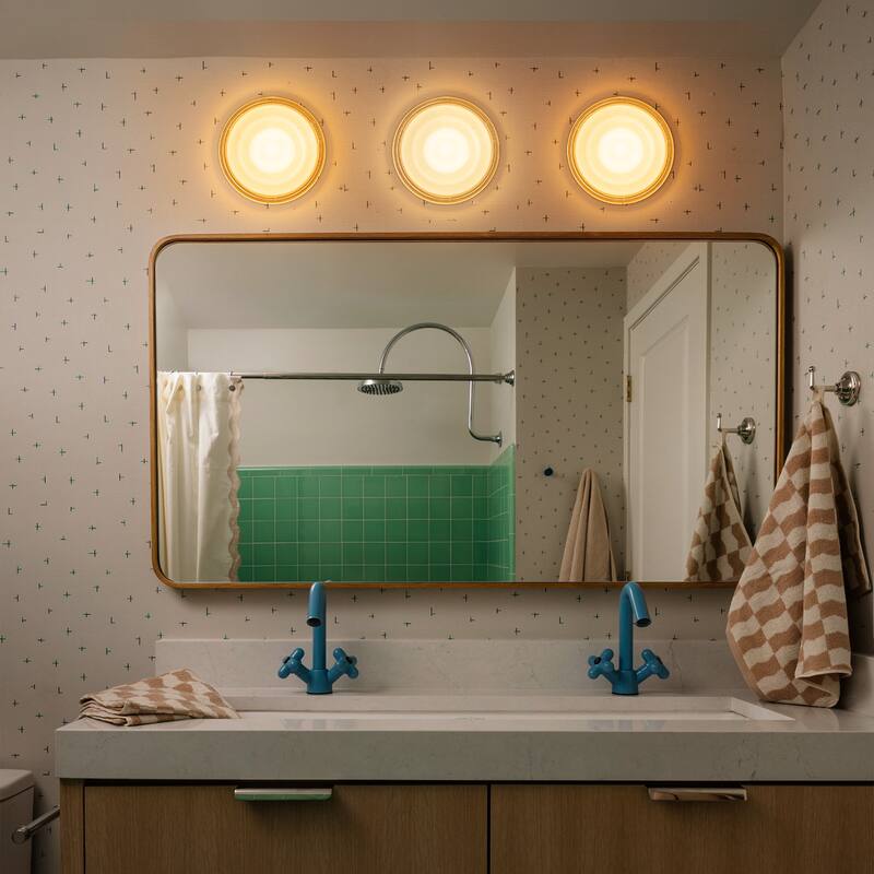 Modern Gold 1-Light Integrated LED Flush Mount Ceiling Light