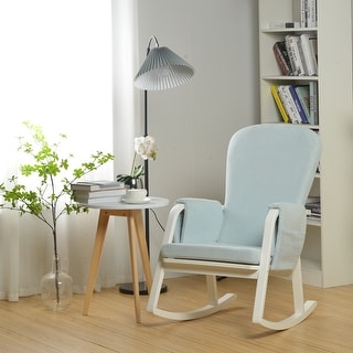 Simple Relax Rocking Chair Haotian Comfortable Relax Rocking Chair with Foot Rest Design, Lounge ...