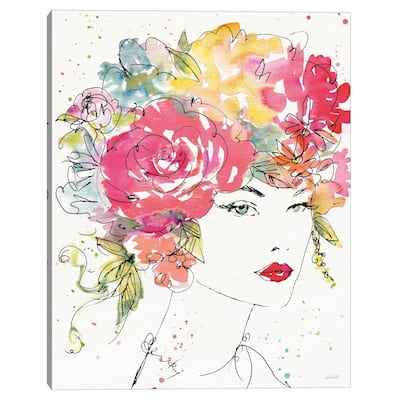 Floral Figures I by Anne Tavoletti Canvas Art Print