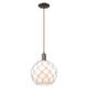 Option White Glass with White Rope / Oil Rubbed Bronze