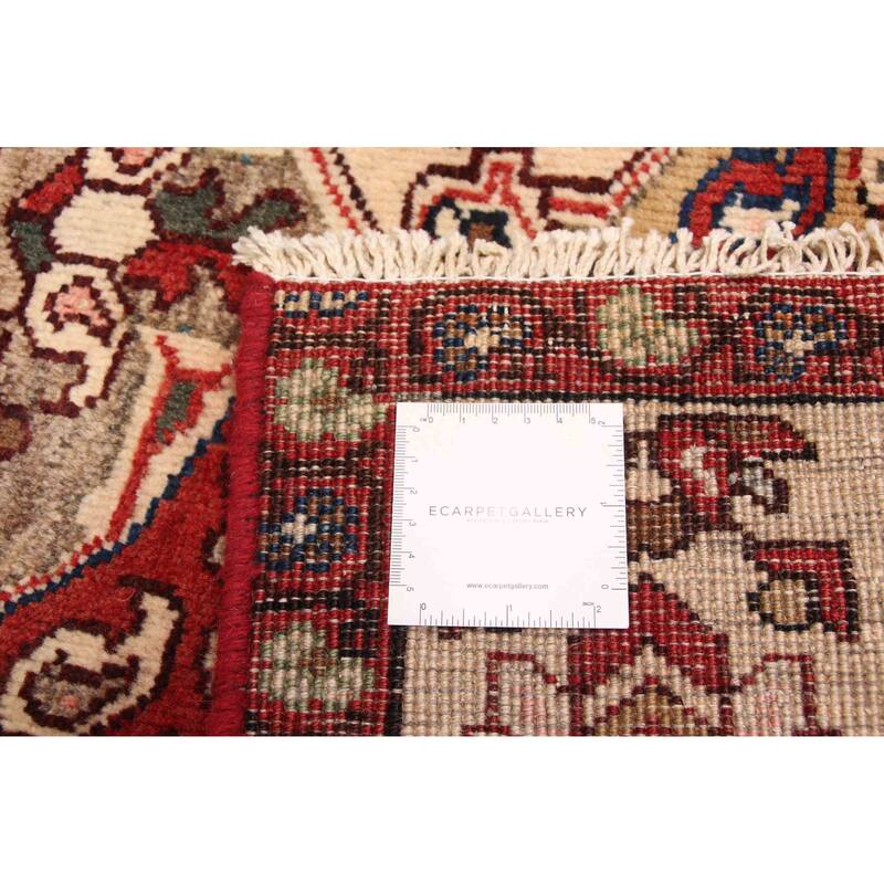 ECARPETGALLERY Hand-knotted Kayseri Vintage Cream Wool Rug - 5'4 x 10'4