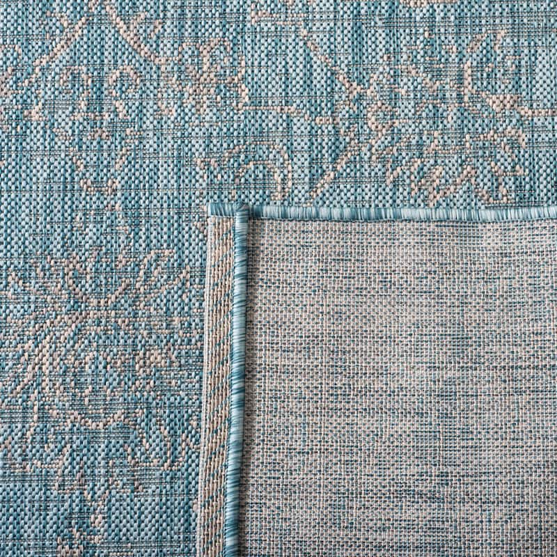 SAFAVIEH Courtyard Aquata Indoor/ Outdoor Waterproof Patio Backyard Rug