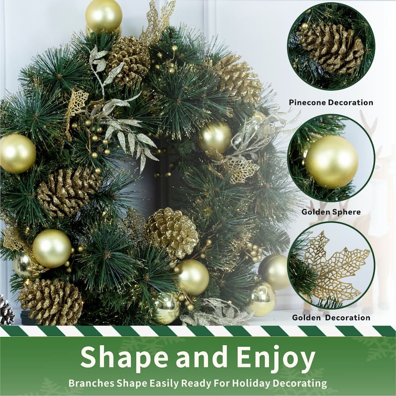 Durable Artificial Pine Needle Christmas Garland for Festive Tree