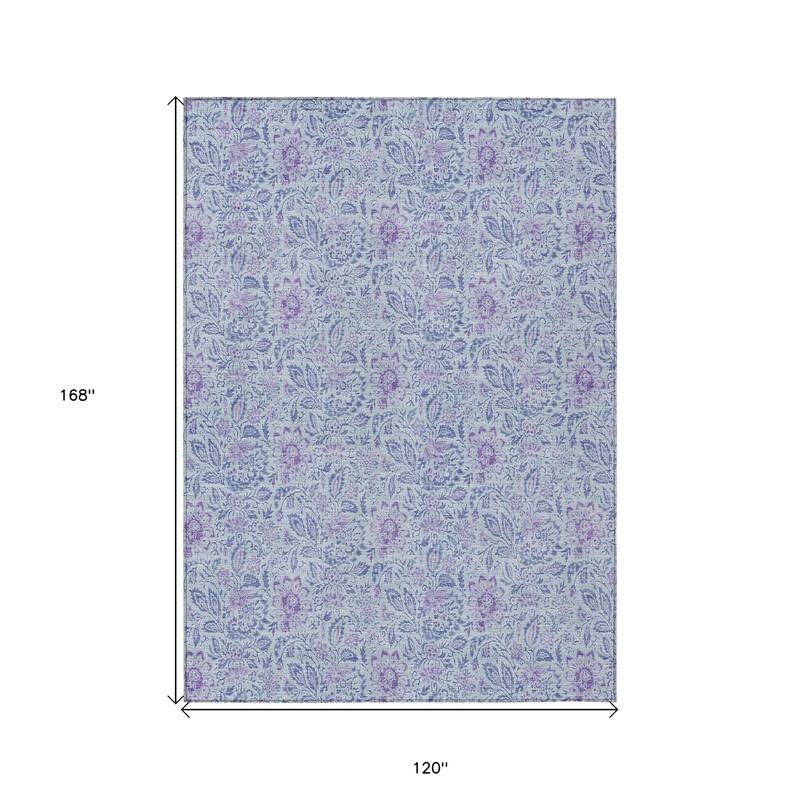 HomeRoots Floral Transitional Rectangle Outdoor Rug