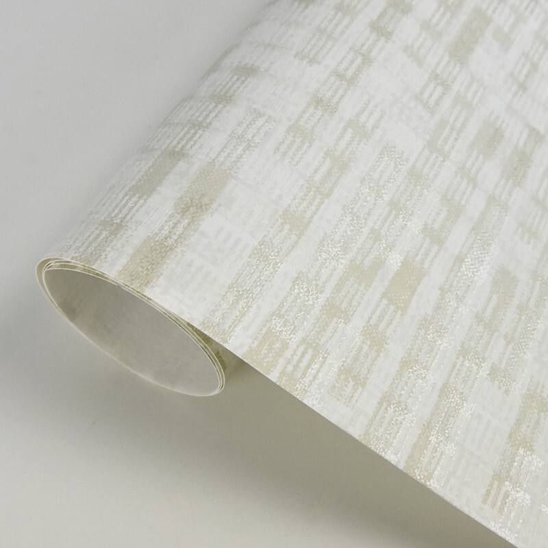 Brewster Clarice Cream Distressed Faux Linen Wallpaper - 21in x 396in x 0.025in