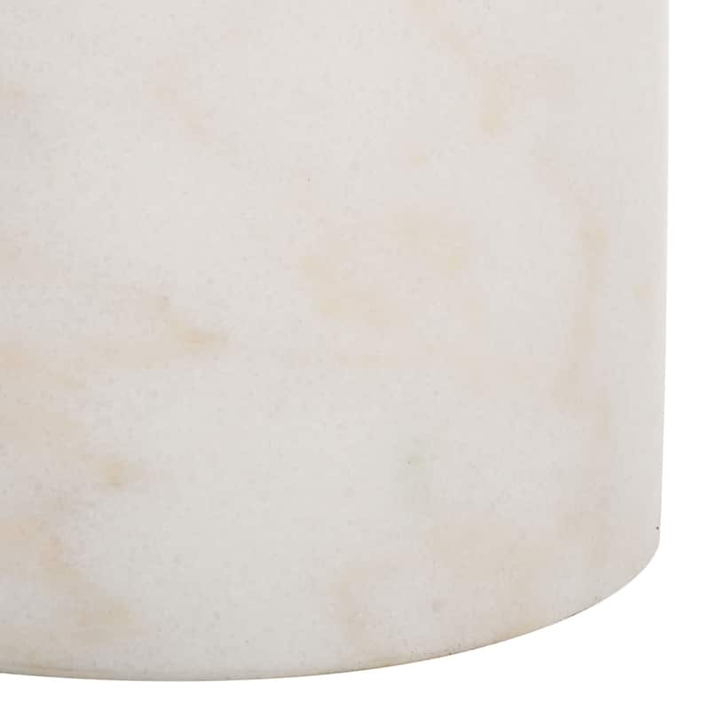 SAFAVIEH Couture Tanyarose Metal & Marble Drink Table - 12"W x 12"D x 24"H