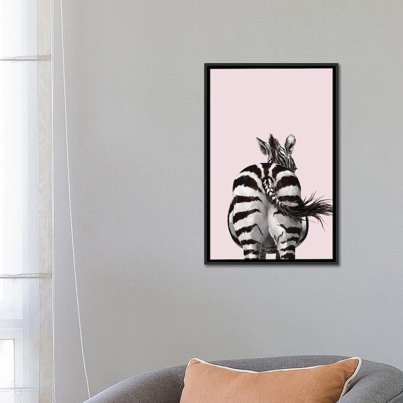 iCanvas "Zebra Butt" by Big Nose Work Framed Canvas Print