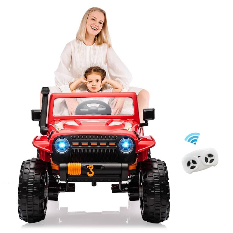 Ride on Car 24V Truck for Kids & Parents - Red