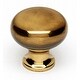 preview thumbnail 11 of 10, Alno Knobs 3/4 Inch Mushroom Cabinet Knob Polished Antique