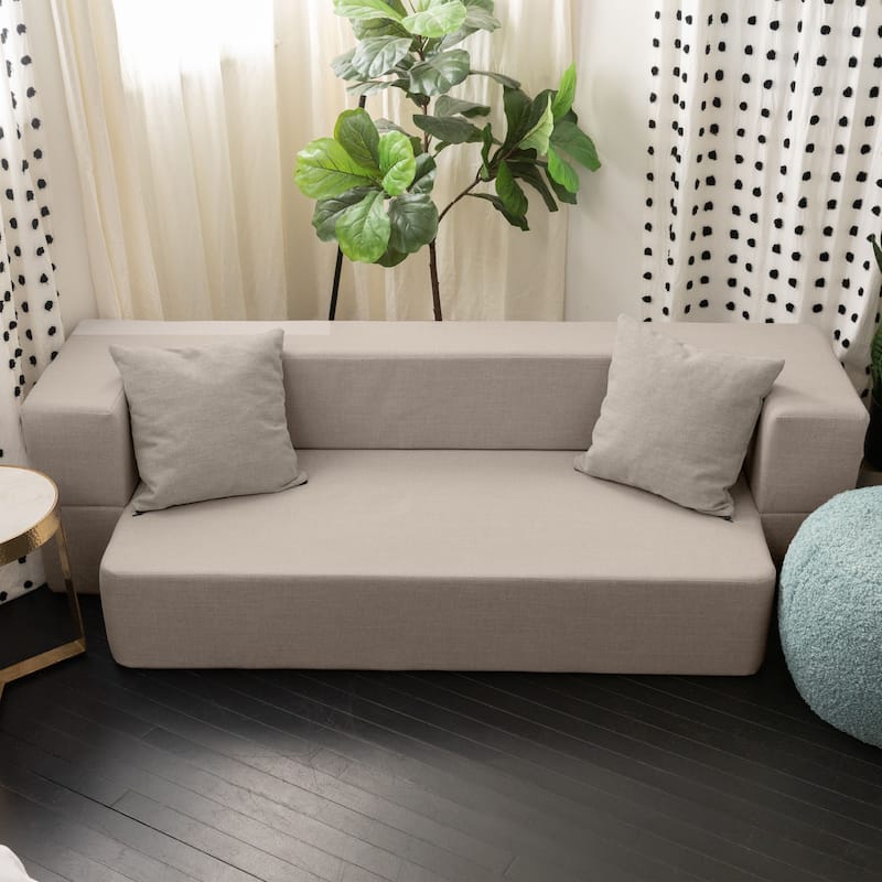 Zenzi Loveseat Twin - Convertible Couch / Twin Sleeper, Bru Smart
