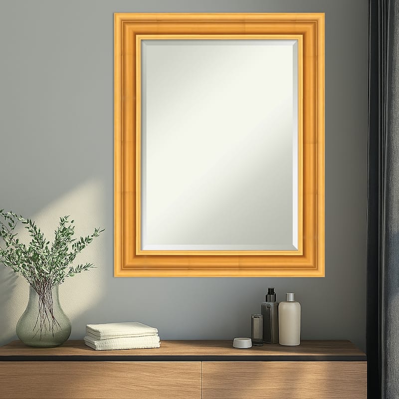 Sierra Beveled Wood Framed Wall Mirror
