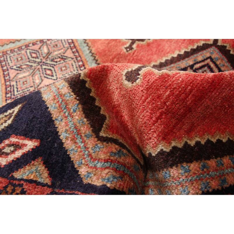 ECARPETGALLERY Hand-knotted Konya Anatolian Dark Copper Wool Rug - 3'6 x 10'8