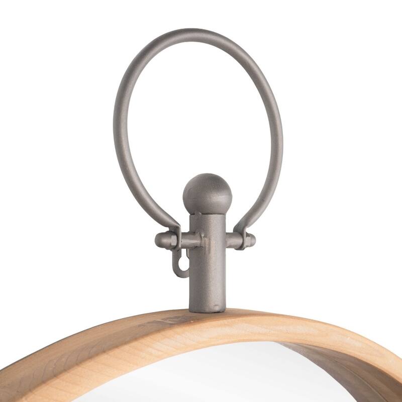 HomeRoots 30" Bronze Round Metal Framed Accent Mirror - 24.00 in. x 30.00 in. x 2.00 in.