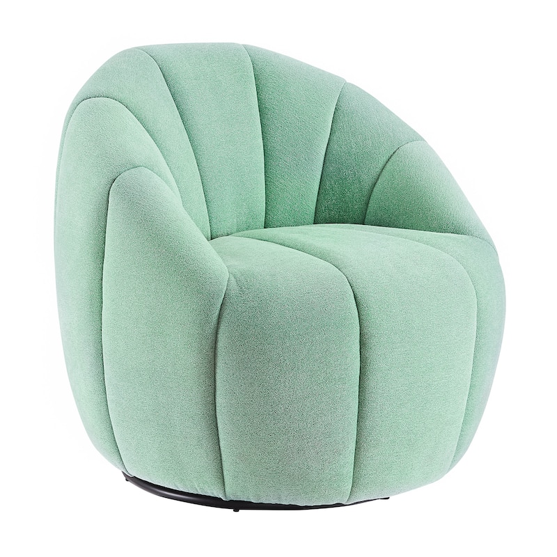 Art Leon Modern Swivel Barrel Chair