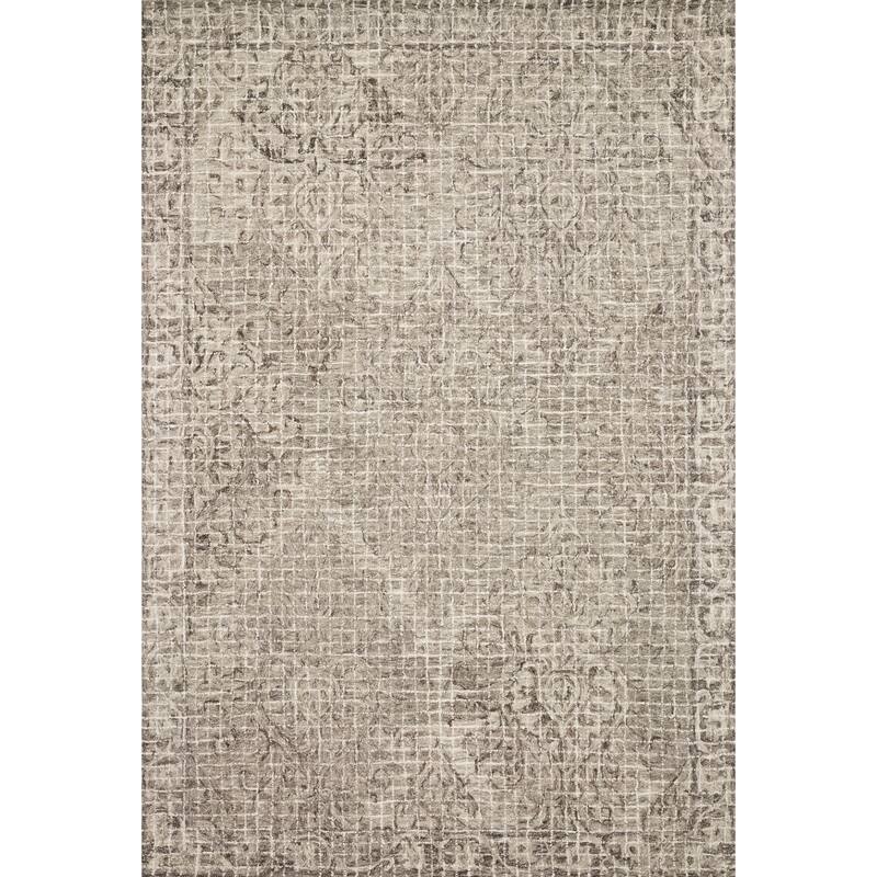 Alexander Home Nile Medallion Damask 100% Wool Hand Hooked Rug