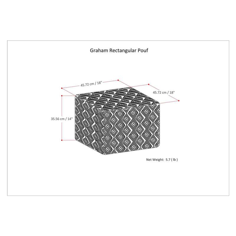 WYNDENHALL Wentworth Boho Square Pouf