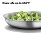 preview thumbnail 6 of 4, 10 inch Stainless Steel Frying Pan with LID - Dishwasher and Oven Safe