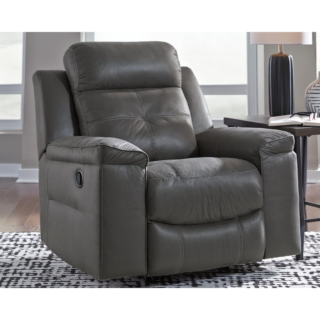 Jesolo Contemporary Rocker Recliner Dark Gray
