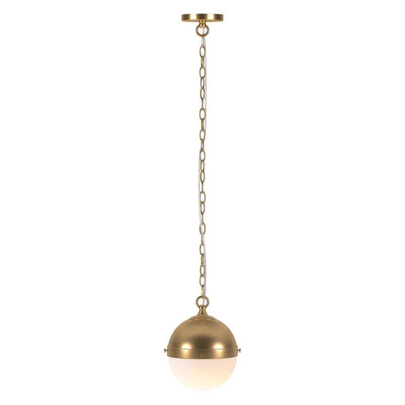 Aurora 9" Wide Pendant with Glass Shade - 9.13" Wide