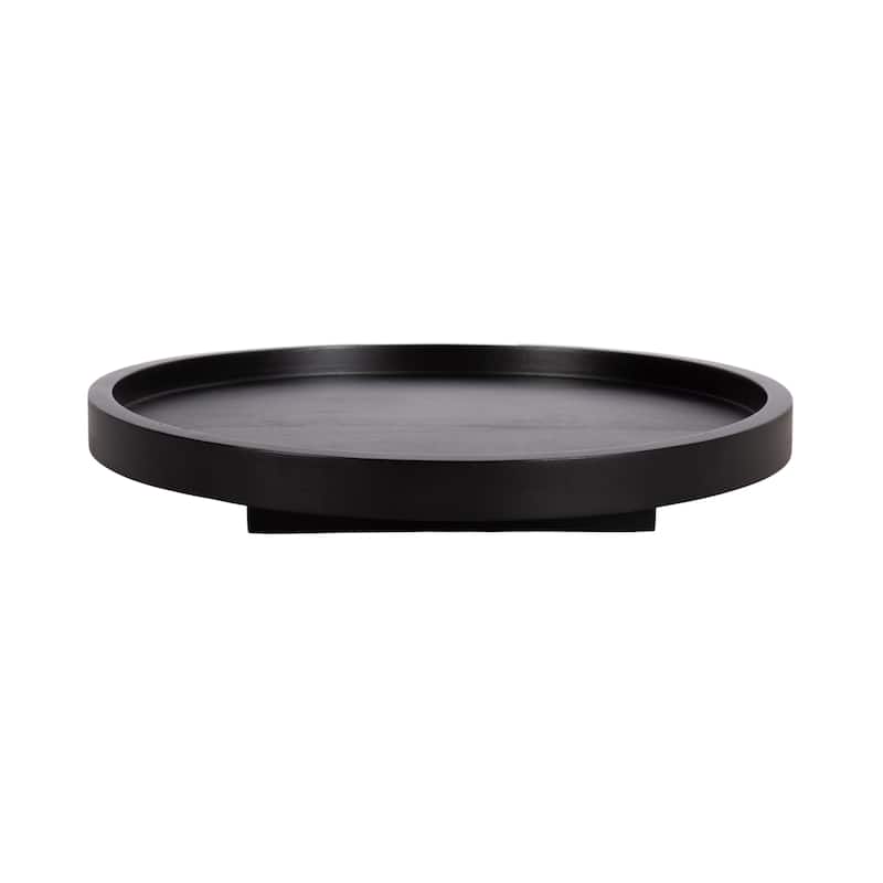 Kate and Laurel Halsey Round Lazy Susan Tray