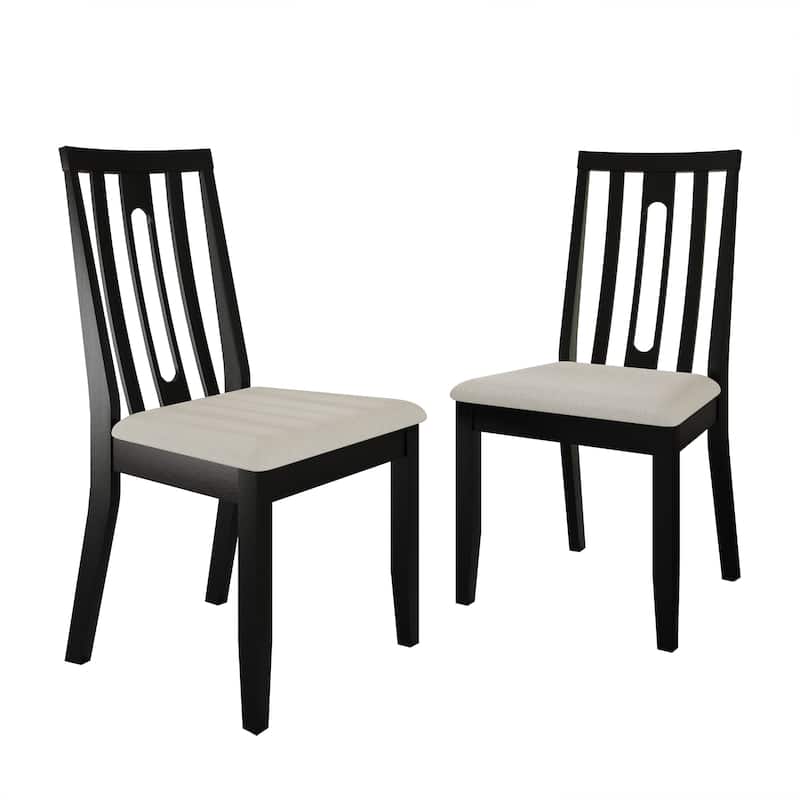 CraftPorch Contemporary Wooden Dining Chairs (Set of 2) - N/A