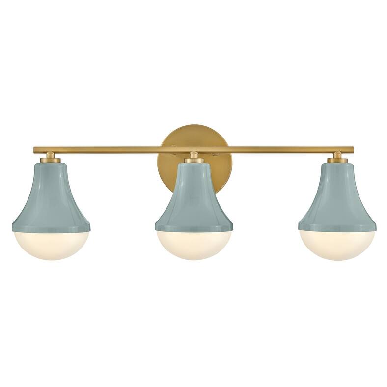 Lark 85513 Haddie 3 Light 24" Wide Vanity Light with Cased Opal Glass