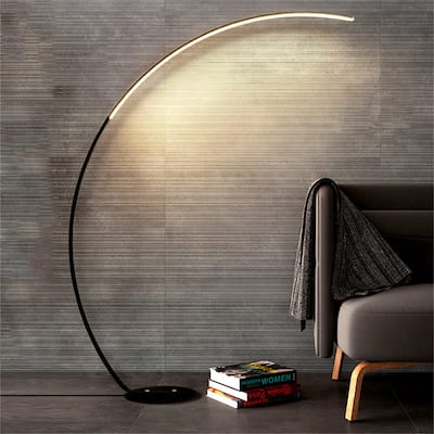 62.99 Inches Metal Arched Floor Lamp
