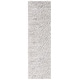 preview thumbnail 22 of 36, SAFAVIEH Handmade Berber Shag Bibeta Wool Rug 2'3" x 8' Runner - Ivory/Dark Grey - Runner