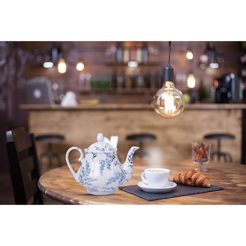 European Style Ceramic Teapot Coffee Pot Water Pot Porcelain Vintage Gift Tea Pot