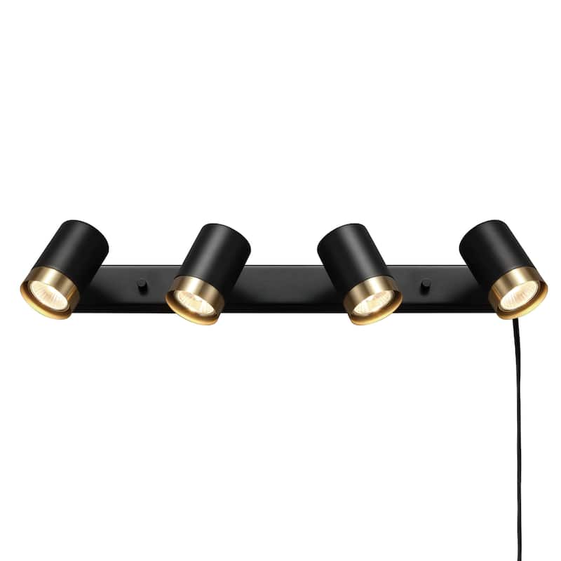 Globe Electric 91005455 Dale 4 Light 6" Tall Plug-In Wall Sconce