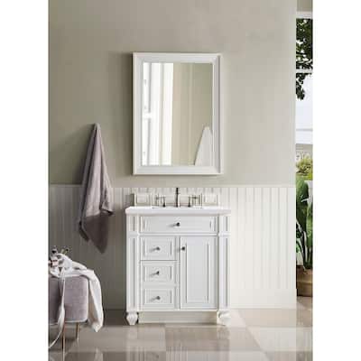 James Martin Vanities Bristol 30" Single Vanity, Bright White