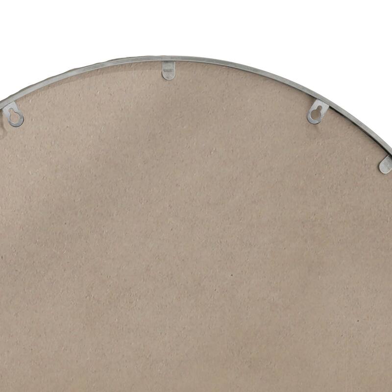 Silver Arched Wall Mirror - Bathroom Vanity & Home Decor