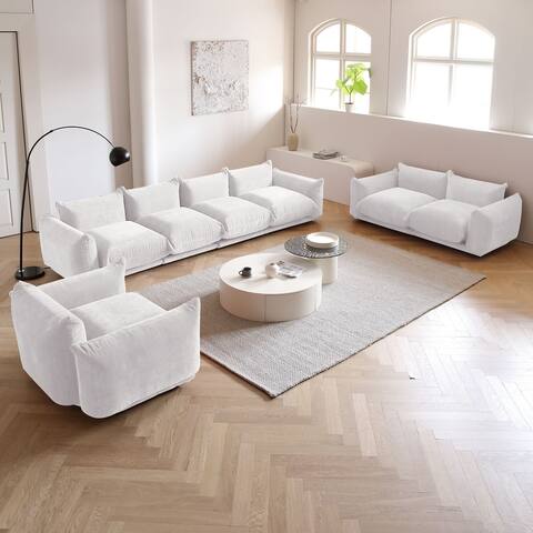 3 Piece Modular Sectional Sofa Set for Living Room Furniture Sets