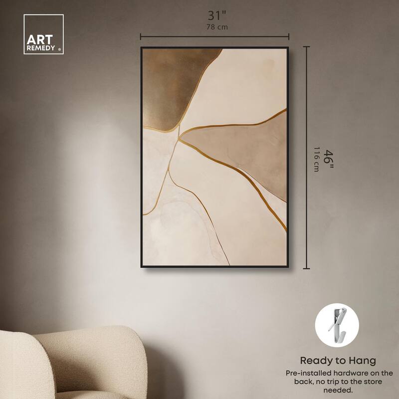 Taupe Terrain II Canvas by Art Remedy