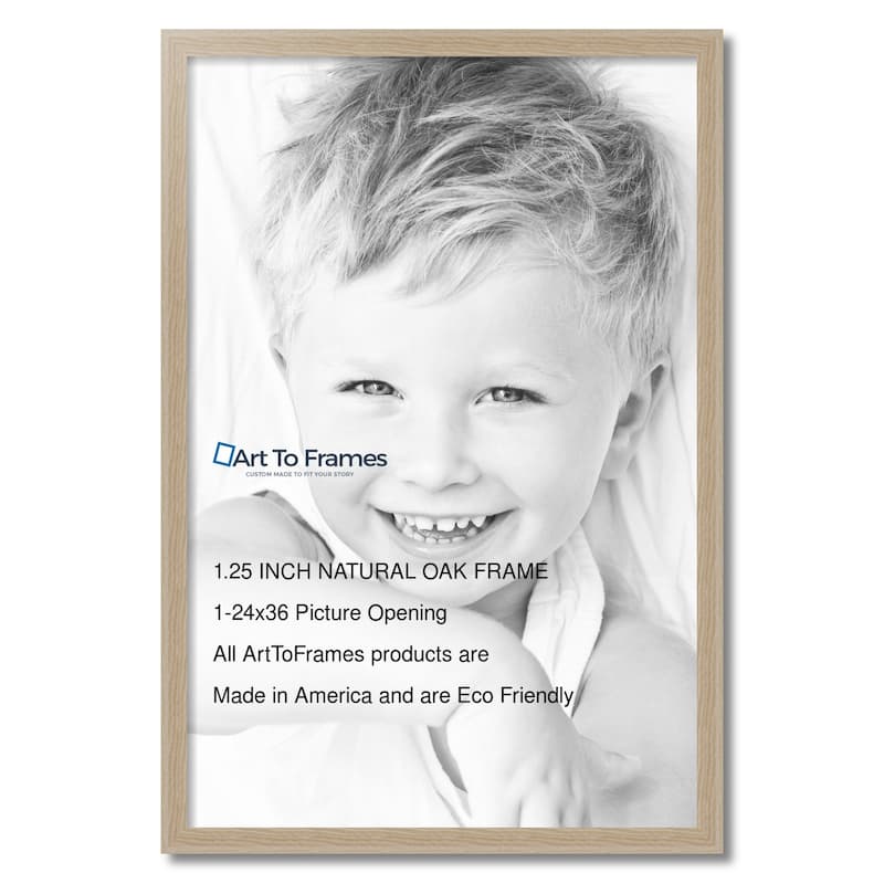 ArtToFrames Metro Modern 24x36 Inch Picture Frame, 1.25 Inch MDF Poster Frame Available in Multiple Colors (FRBW26-24x36)