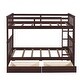 preview thumbnail 10 of 16, American Classic Traditional Style Twin-Over-Twin Bunk Bed with Ladders and Two Storage Drawers