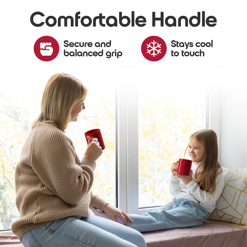 Omniware Teaz Cafe 11 oz Classic Mug - 3" D x 3.75" H