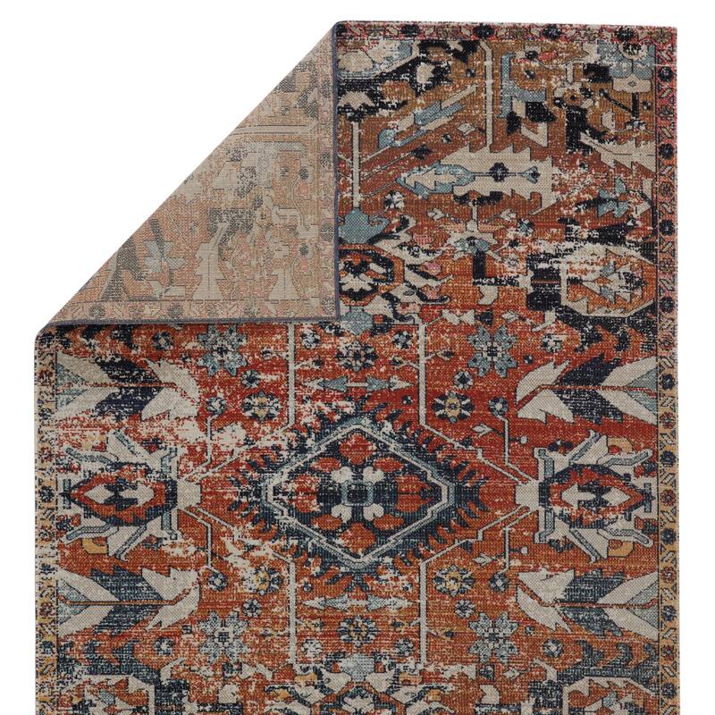 Zandra Indoor/ Outdoor Medallion Area Rug