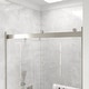 preview thumbnail 5 of 10, Eviva Orbit Sliding Frameless Shower Door with Tempered Glass