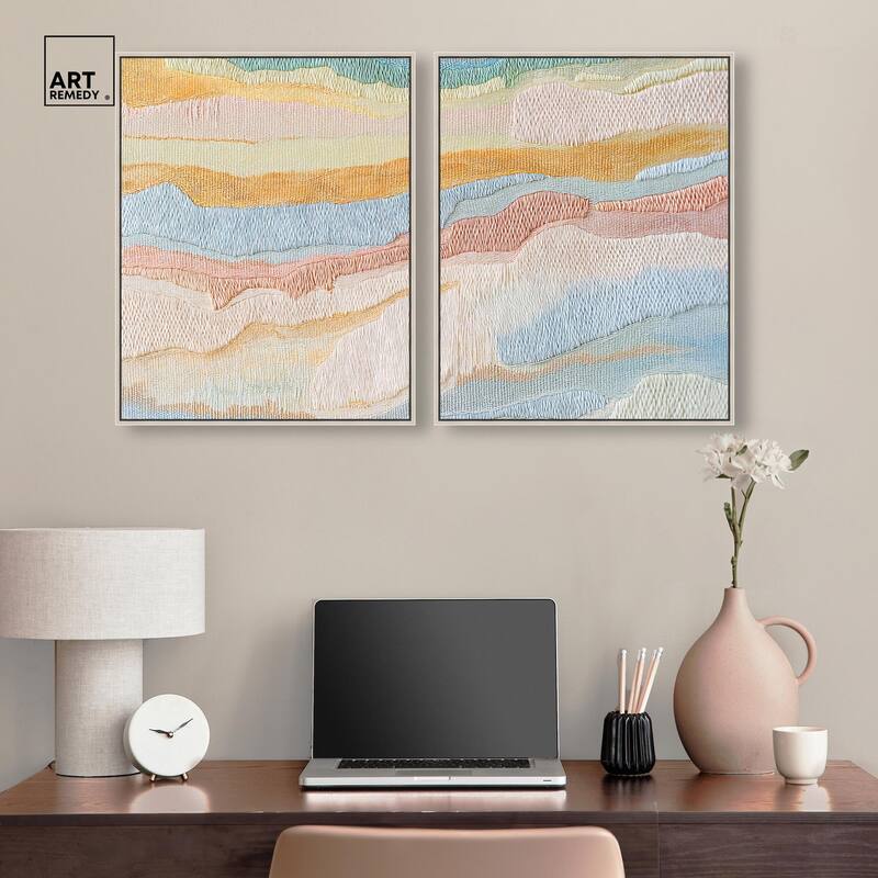 Morning Calm III Canvas Set of 2 by Art Remedy