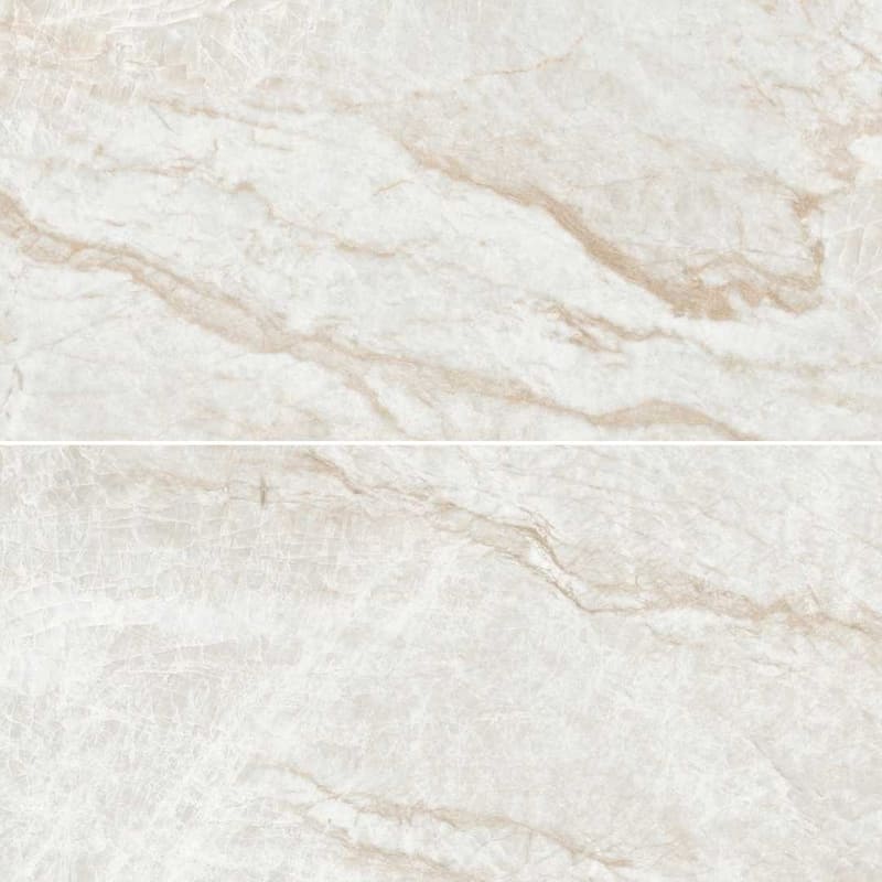 Galleria White Semi-Polished Porcelain Tile - Floor, Wall - Large Format
