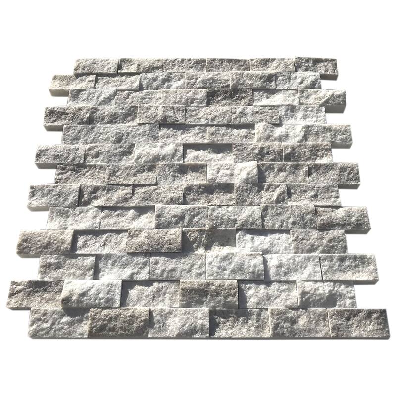 Apex Marble 1" x 2" Split Face Mosaic Tile