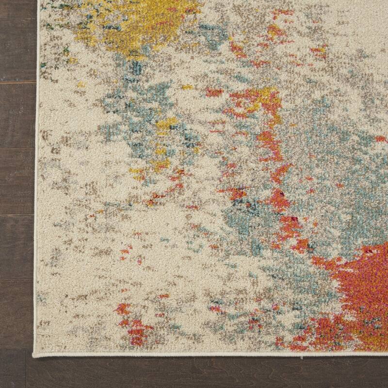 Power Loomed Abstract Modern Durable Area Rug - 168' X '120' X '0.5