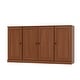 preview thumbnail 3 of 70, 100% Solid Wood 65" Sideboard with Clear, Frosted Glass or Solid Wood Doors by Palace Imports