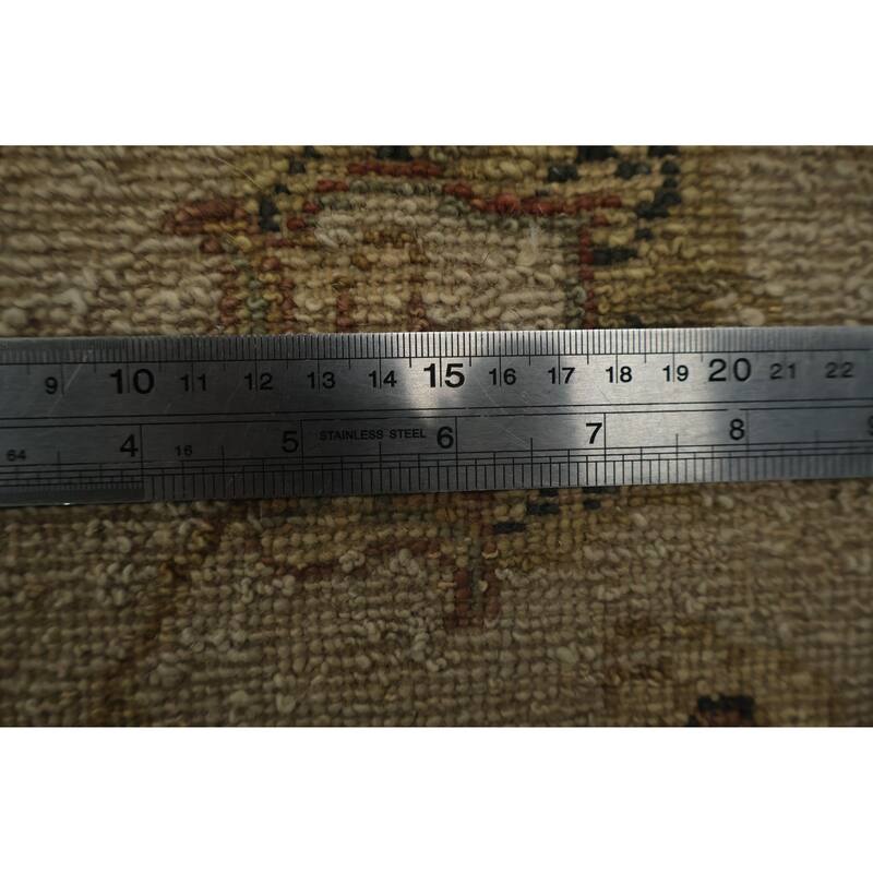 Hand Knotted Oriental 100% Wool Carpet Traditional All-Over Black Peshawar Area Rug - 9' 1'' X 5' 11''