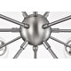 preview thumbnail 26 of 44, Masakee 12-light Sputnik Metal Chandelier with Clear Glass Globe Shades