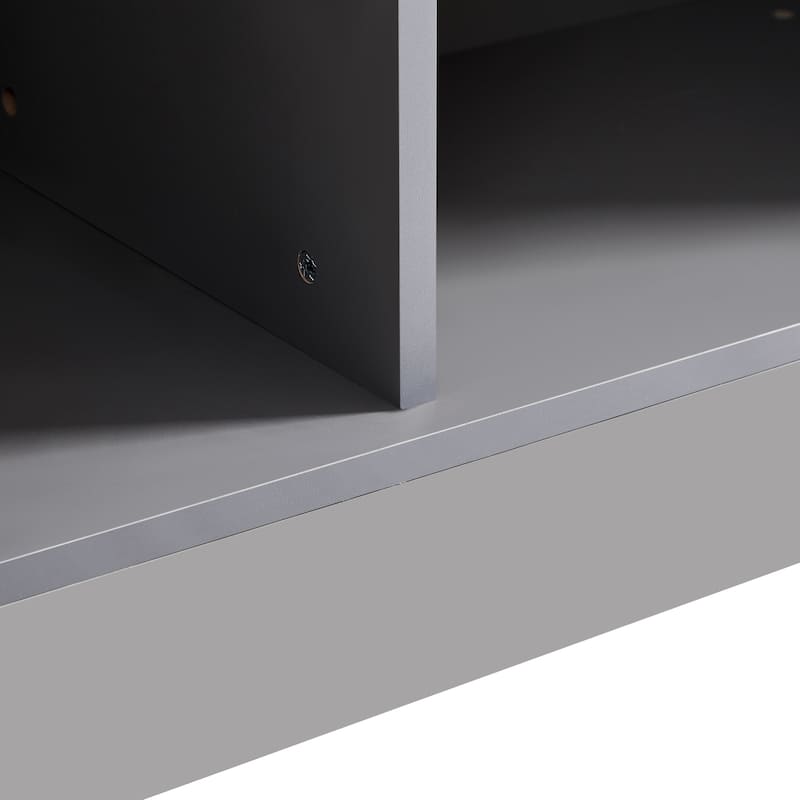 60.6'' Tall Display Cabinet with Tempered Glass Door