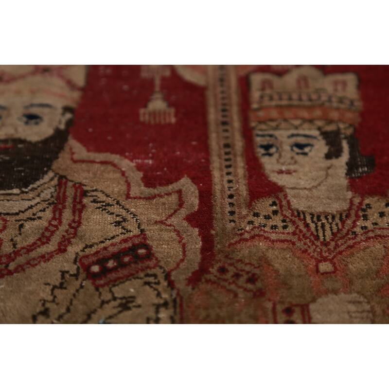 Set Of 2 Vegetable Dye Kerman Ravar Persian Rug Handmade Wool Carpet - 1'11" x 2'8"