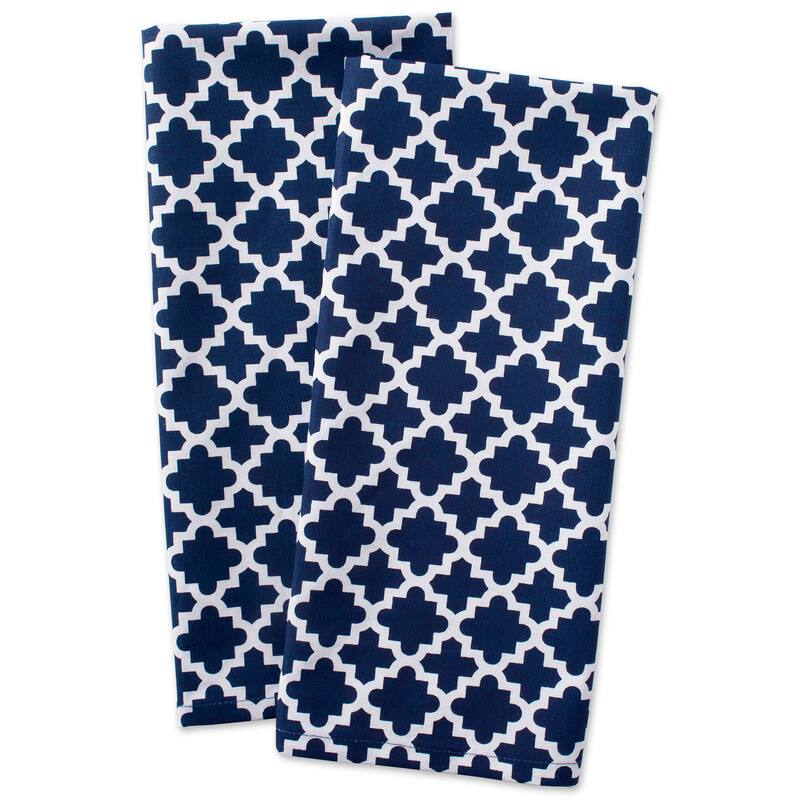 Design Imports Lattice Dishtowel Set of 2 (28 inches long x 18 inches wide)