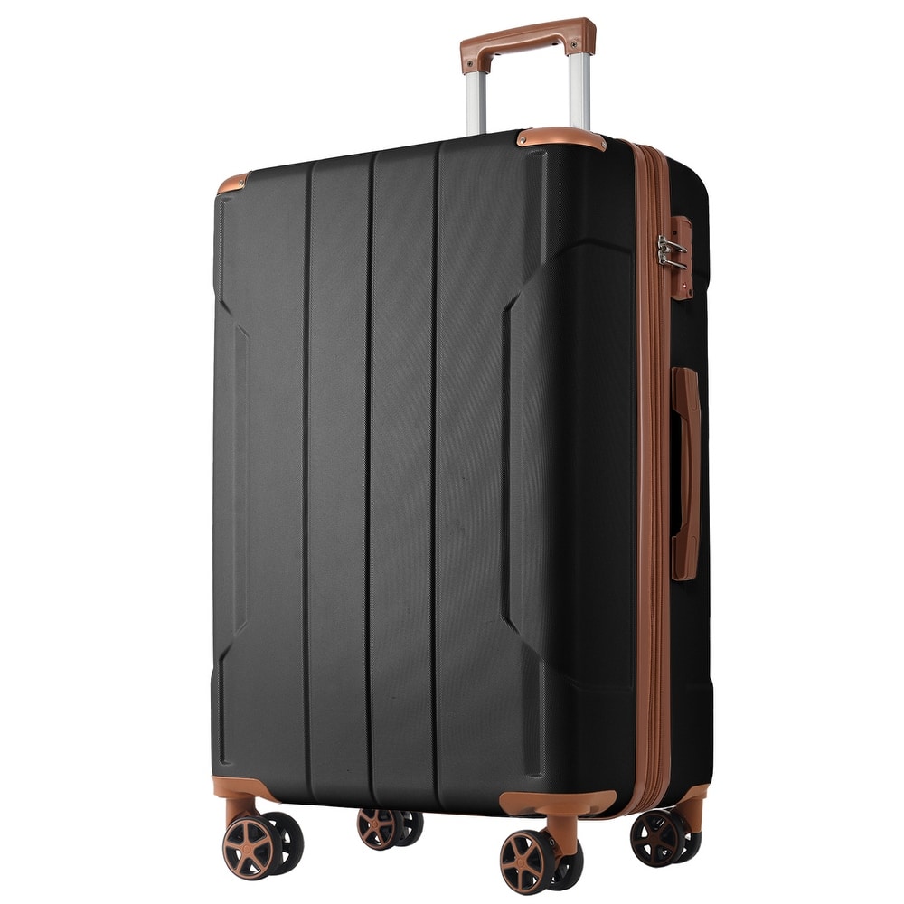 28" ABS Hardshell Lightweight Expandable Luggage with Double Wheels